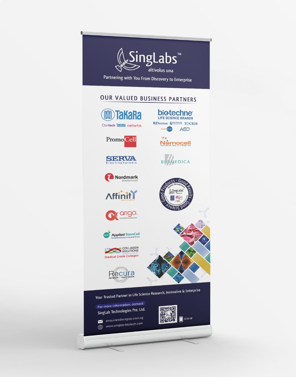 Marketing rollup banner